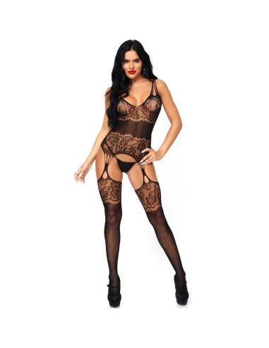 Leg Avenue - Bodystocking Tirantes Espalda Talla Unica