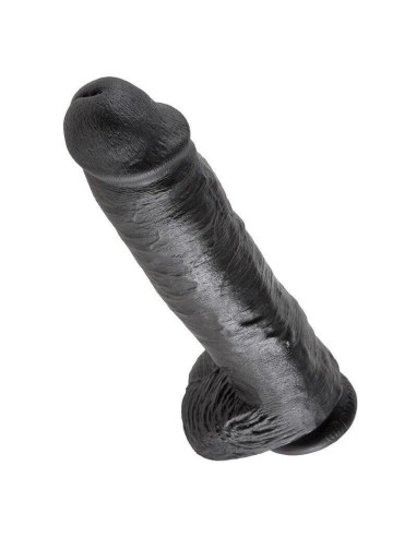 King Cock  11 Pene Realistico Negro 28 Cm