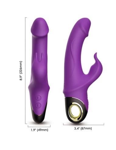 Armony - Meteror Dildo Vibrador Rabbit Rotador Violeta