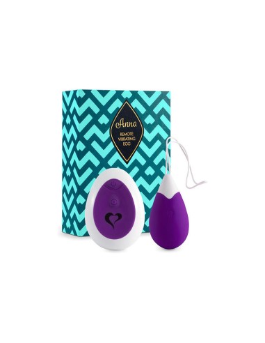 Feelztoys - Anna Huevo Vibrador Control Remoto - Morado