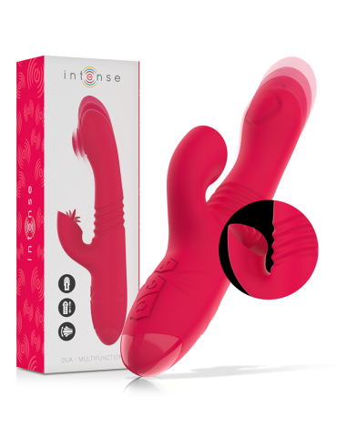 Intense - Dua Vibrador Multifunción Recargable Up & Down Con Lengua Rojo