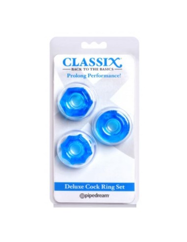 Classix - Set 3 Anillos Pene Azul