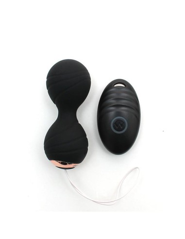 Bolas Kegel Con Vibración Y Control Remoto Cannes Negro