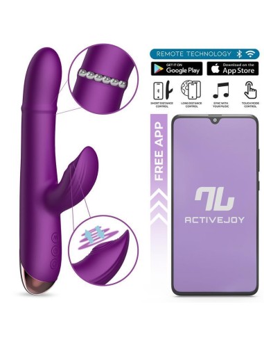 Vibrador  Sendel Con Anillo De Bolas Internas Up And Down Y Pulsación Con App