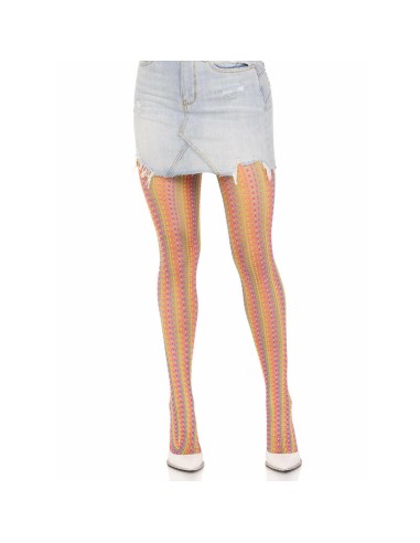 Leg Avenue - Medias De Crochet Multicolor