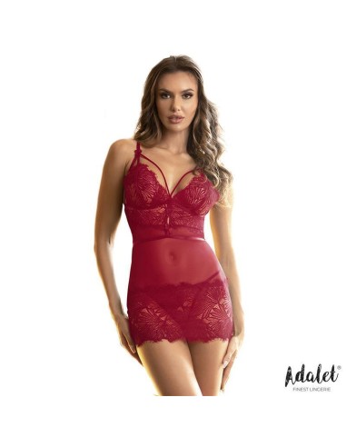 Zoe Babydoll Espalda Abierta Y Tanga Rojo Talla (interno):s/m