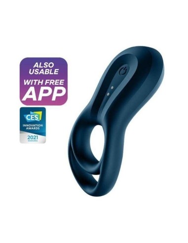 Satisfyer - Epic Duo Anillo Vibrador App Azul