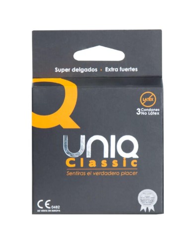 Uniq - Classic Preservativos Sin Latex 3 Unidades