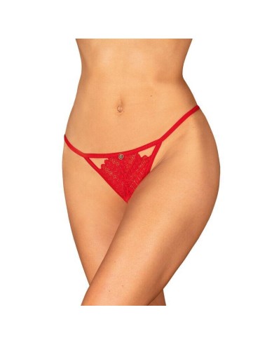 Obsessive - Ingridia Tanga Crotchless Rojo Xs/s