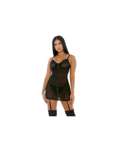 Hook Me Up Chemise Conjunto Negro