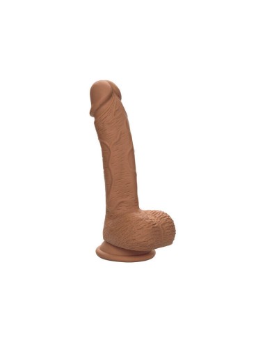 Pene De Silicona De Doble Densidad 21,5cm - Marron