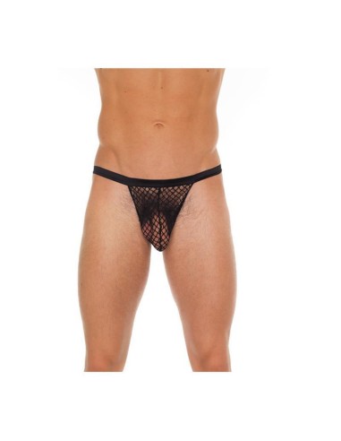 Tanga Rejilla Negro Talla única