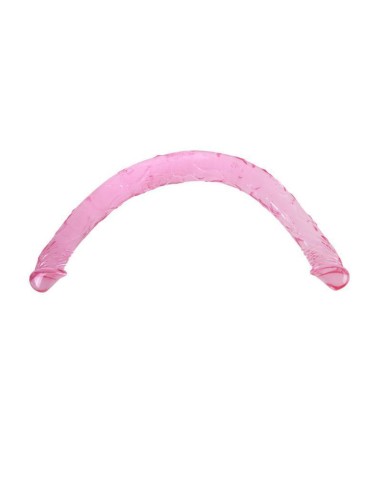 Dildo Doble Color Rosa 44 Cm