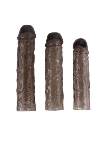 Pack 3 Fundas Para El Pene Alex Color Negro