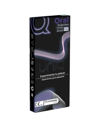 Uniq - Oral Mask Preservativos Sin Latex 3 Unidades