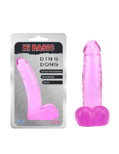 Dildo Ding Dong Transparente-pink