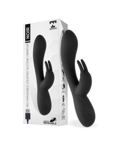 Noir Vibrador Silicona Líquida Inyectada Usb