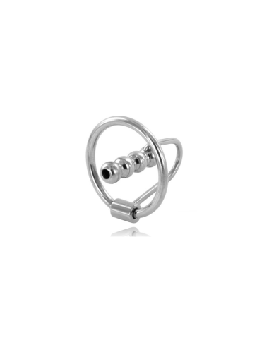 Metal Hard - Anillo Glande Con Plug Uretral 30mm