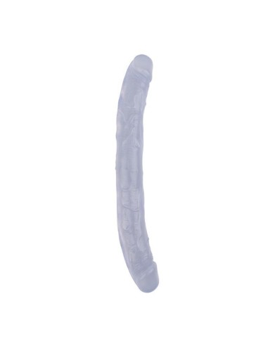 Dildo Doble Hi-rubber 12.8 Transparente