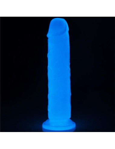 Dildo Lumino 8 Luz Azul