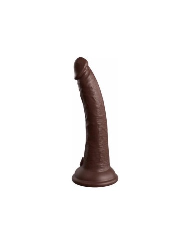 King Cock - Elite Dildo Realistico Silicona 17.8 Cm Marron