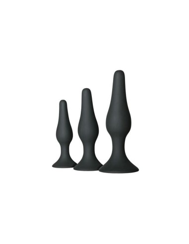 Set De 3 Plug Anal Negro