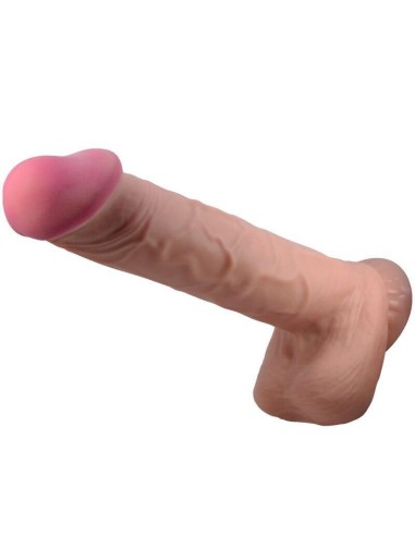 Pretty Love - Sliding Skin Series Dildo Realístico Con Ventosa Piel Deslizante Moreno 26 Cm