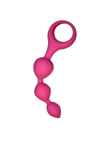 Alive - Triball Bolas Anales Silicona Rosa 15 Cm