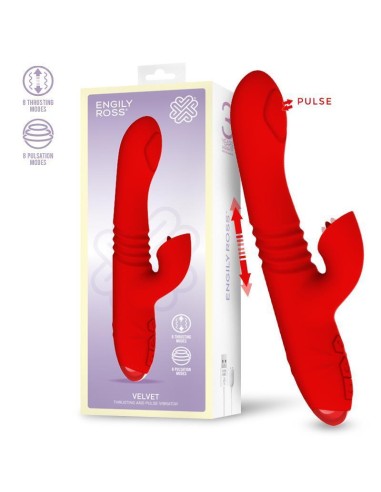 Velvet Vibrador Con Thrusting Y Pulsación