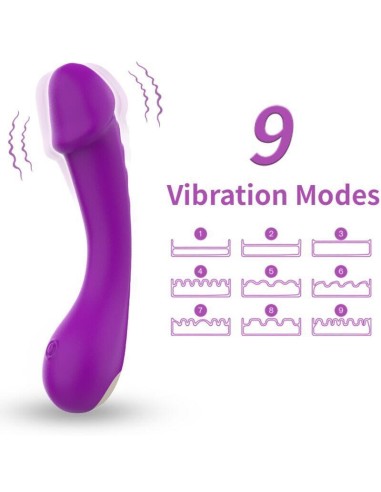 Armony - Dildo Vibrador Punto G Silicona Violeta