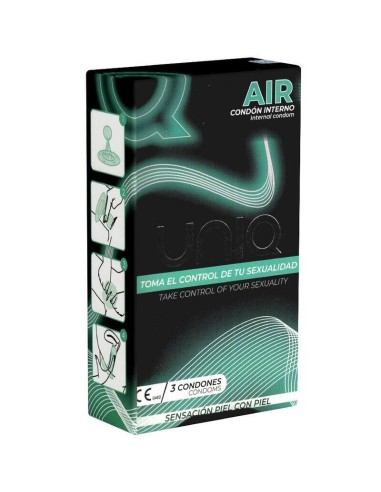 Uniq - Air Preservativo Femenino Sin Latex 3 Unidades