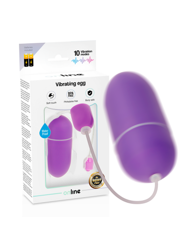 Online - Huevo Vibrador Waterproof Lila