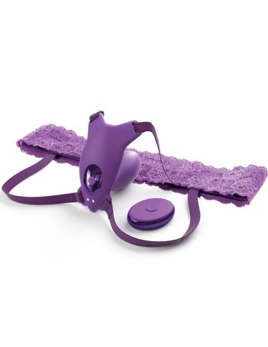 Vibrador Fantasy For Her  Arnes Mariposa G-spot Con , Recargable & Control Remoto Violeta