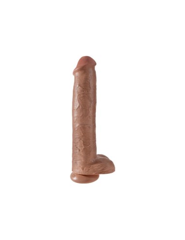 King Cock Pene Realístico Con Testículos 38cm Mulato