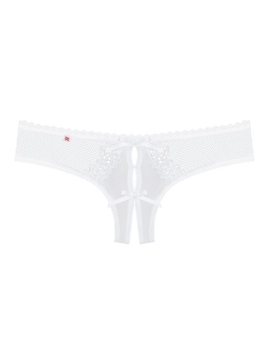 Obsessive Alabastra Thong Con Abertura Blanco S/m