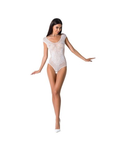 Passion Woman Bs064 Bodystocking Blanco Talla Unica