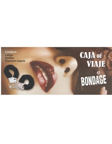 Caja De Bondage Con Esposas, Látigo Y Antifaz