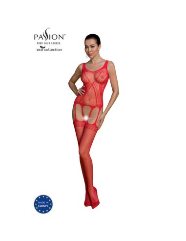 Passion  Eco Collection Bodystocking Eco Bs007 Rojo