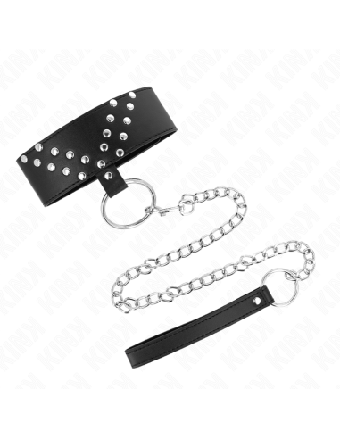 Kink - Collar Con Correa 65 Cm Con Remache En V Ajustable 36-43 Cm X 5 Cm