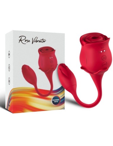 Armony - Rosa Succionador De Clitoris & Vibrador 10 Modos Rojo