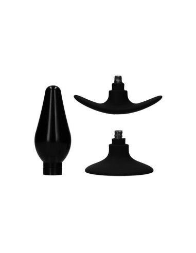 Set Plug Anal Y Ventosa Putiaguda Grande Negro