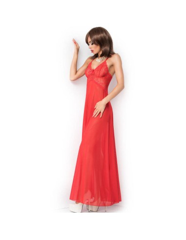 Chilirose - Cr 3883 Babydoll Largo Rojo L/xl