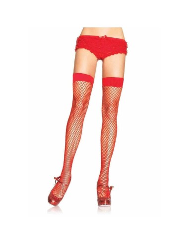 Leg Avenue Medias De Red Industrial Mediana Rojas