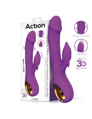 Fliper Vibrador Con Thrusting Y Doble Pulsación 3 Motores