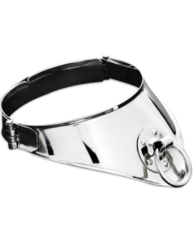 Metal Hard - Collar Restriccion Con Anilla Y Candado 12.5 Cm