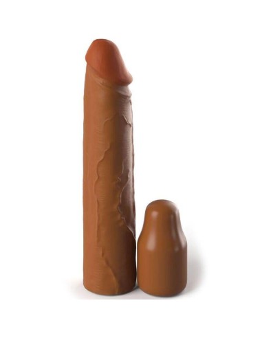 Funda Para El Pene Pipedreams Sleeve 20,32 Cm + 5,00 Cm Inch Plug Caramel