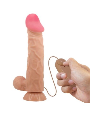 Pretty Love - Sliding Skin Series Dildo Realístico Con Ventosa Piel Deslizante Control Remoto Natural 24 Cm