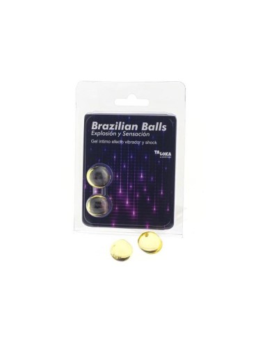 Taloka - Brazilian Balls Gel Excitante Efecto Vibración Y Shock 2 Bolas