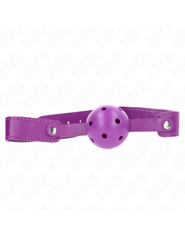 Kink - Mordaza De Bola 4.5 Cm Transpirable Morado 65 X 2.5 Cm