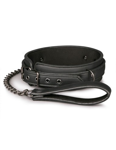 Collar Con Correa Negro